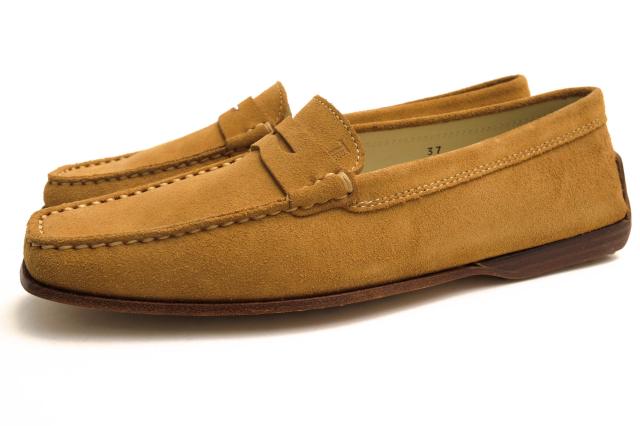 ○トッズ TOD'S 牛革 ドライビングシューズ XXW6501KD861 ローファー型 レディース 【中古】 中古