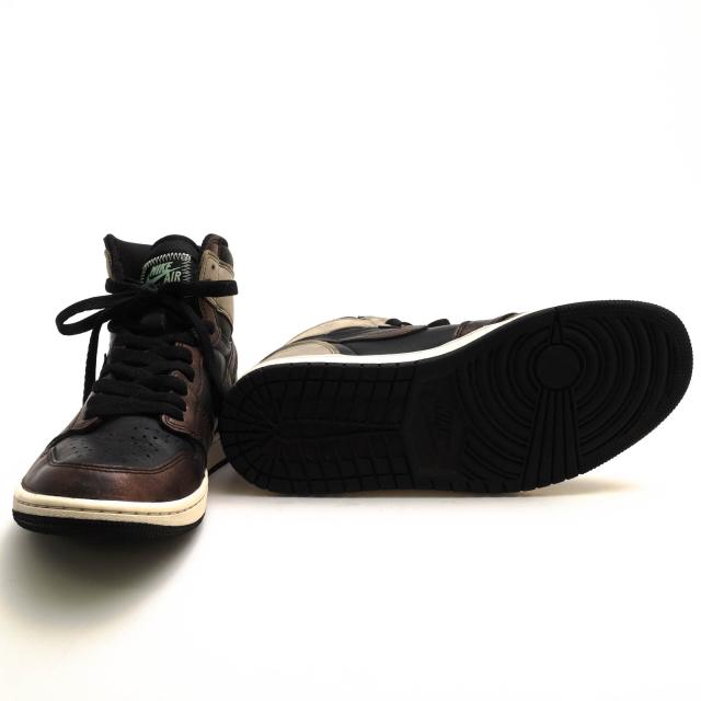 ○ナイキ NIKE 天然皮革 ハイカットスニーカー 555088-033 Air Jordan 1 High OG Patina Rust Shadow エアジョーダン メンズ 【中  中古_6