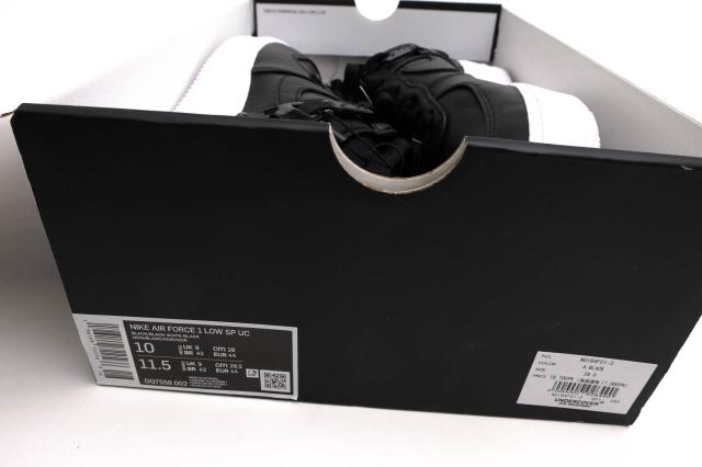 ○ナイキ NIKE UNDERCOVER アンダーカバー GORE-TEX ゴアテックス ローカットスニーカー DQ7558-002 Air Force 1 Low Black エアフ 中古_8