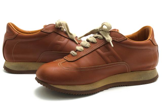 ○エルメス HERMES 牛革 カーフ ローカットスニーカー Quick クイック Hロゴ 定番 レディース 【中古】 中古_2
