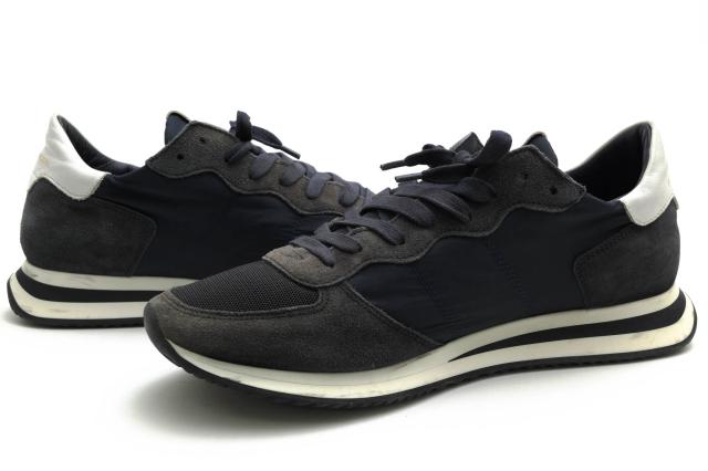 ○フィリップ モデル PHILIPPE MODEL 一部牛革 ローカットスニーカー TRLU NV02 TROPEZ LU MONDIAL NEON BLANC JAUNE トロペ 定番  中古 ○フィリップ モデル PHILIPPE MODEL 一部牛革 ローカットスニーカー