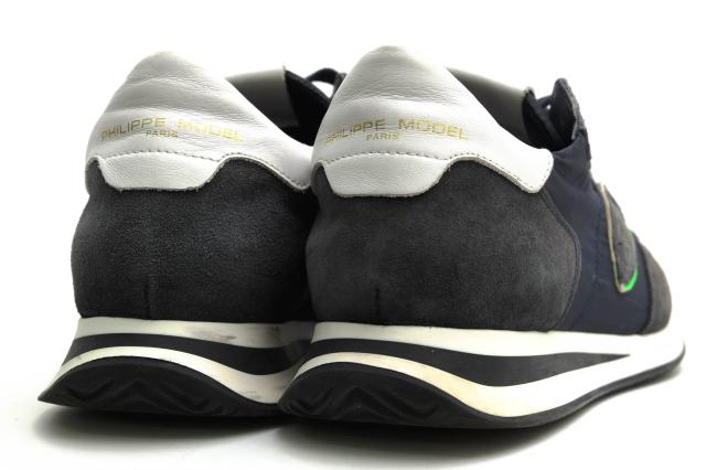 ○フィリップ モデル PHILIPPE MODEL 一部牛革 ローカットスニーカー TRLU NV02 TROPEZ LU MONDIAL NEON BLANC JAUNE トロペ 定番 中古_3