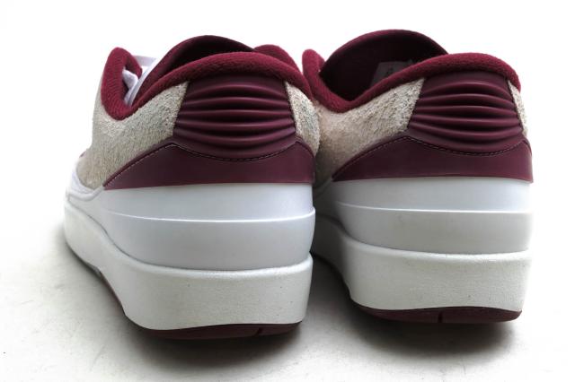 ○ナイキ NIKE 天然皮革 ローカットスニーカー DV9956-103 Air Jordan 2 Retro Low Cherrywood エアジョーダン 2 レトロ ロー 定番 中古