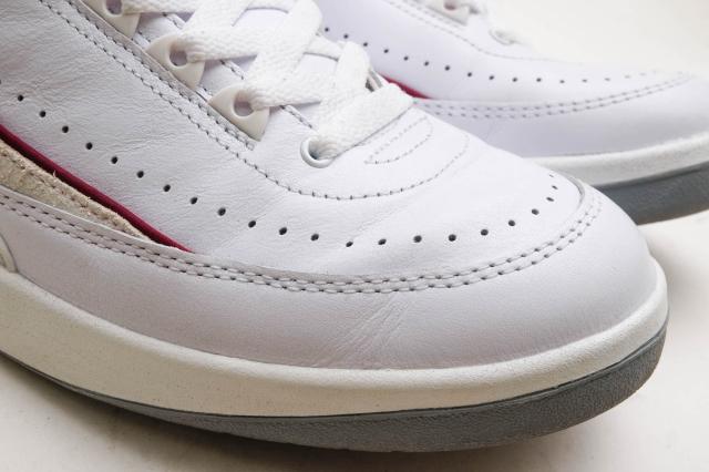 ○ナイキ NIKE 天然皮革 ローカットスニーカー DV9956-103 Air Jordan 2 Retro Low Cherrywood エアジョーダン 2 レトロ ロー 定番 中古