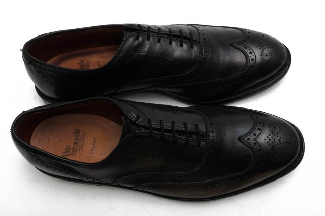 ○アレン エドモンズ Allen Edmonds カーフ 牛革 ビジネスシューズ Chester チェスター ウイングチップ レザーソール グッドイヤー 中古 ○アレン エドモンズ Allen Edmonds カーフ 牛革 ビジネスシューズ