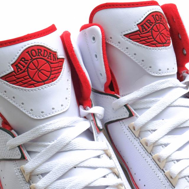 ○ナイキ NIKE 天然皮革 ハイカットスニーカー DR8884-101 Air Jordan 2 Retro Origins エアジョーダン 2 レトロ 定番 メンズ 【中 中古_4