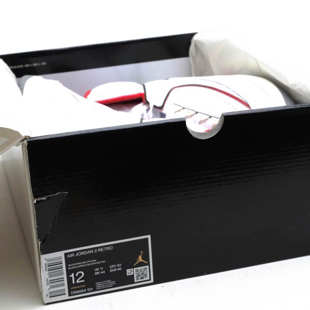 ○ナイキ NIKE 天然皮革 ハイカットスニーカー DR8884-101 Air Jordan 2 Retro Origins エアジョーダン 2 レトロ 定番 メンズ 【中 中古_8