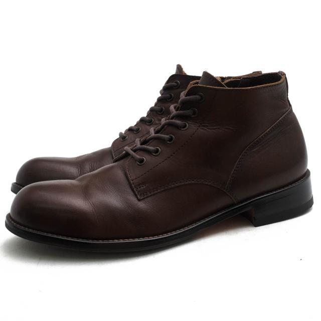 ○パドローネ PADRONE ステア 牛革 レースアップブーツ PU7358-1205-13D CHUKKA BOOTS with SIDE ZIP / BAGGIO プレーントゥ マッ  中古の通販は