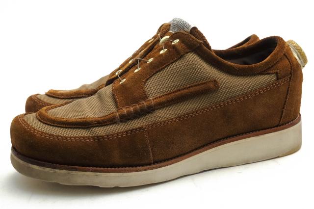 ○スペクタス SPECTUSSHOECO. ホワイトマウンテニアリング White Mountaineering コーデュラナイロン スエード 牛革 カジュアルシ  中古