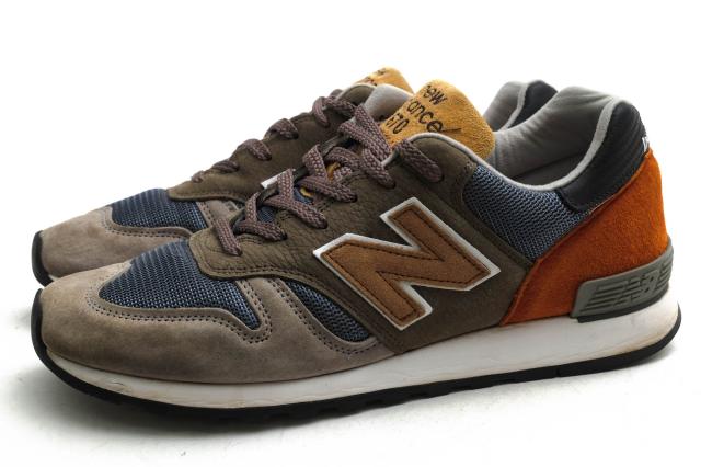 ○ニューバランス NEW BALANCE MiUK Selected Edition ローカットスニーカー M670SED C-CAPミッドソール Vibramソール メンズ 【中 中古