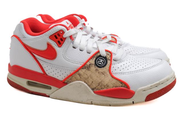 ○ナイキ NIKE ステューシー STUSSY ローカットスニーカー FD6475-101 Air Flight 89 Habanero Red エアフライト メンズ 【中古】 中古_1
