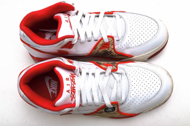 ○ナイキ NIKE ステューシー STUSSY ローカットスニーカー FD6475-101 Air Flight 89 Habanero Red エアフライト メンズ 【中古】 中古_4