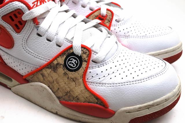 ○ナイキ NIKE ステューシー STUSSY ローカットスニーカー FD6475-101 Air Flight 89 Habanero Red エアフライト メンズ 【中古】 中古_5
