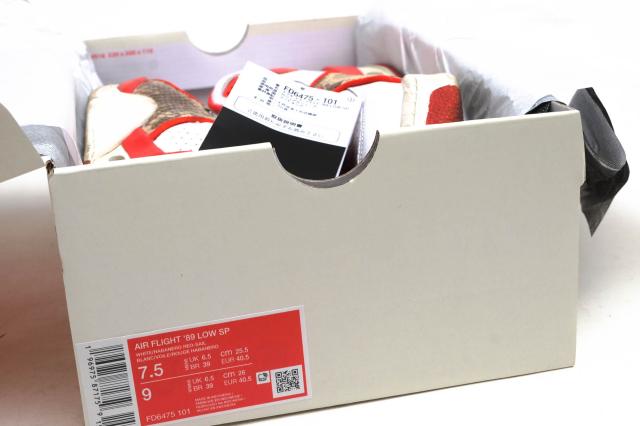 ○ナイキ NIKE ステューシー STUSSY ローカットスニーカー FD6475-101 Air Flight 89 Habanero Red エアフライト メンズ 【中古】 中古_8