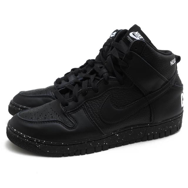○ナイキ NIKE UNDERCOVER アンダーカバー別注 Black 天然皮革 牛革 ハイカットスニーカー DQ4121-001 DUNK HIGH 1985 ダンク ハイ 中古