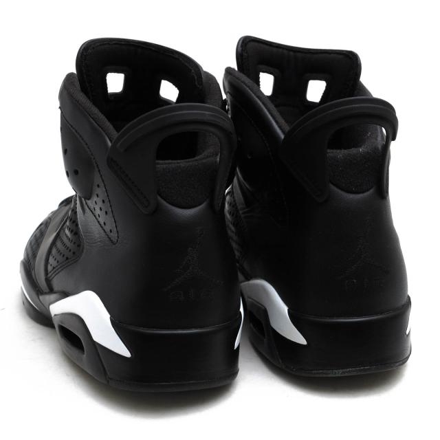 ○ナイキ NIKE 天然皮革 ハイカットスニーカー 384664-020 Air Jordan 6 Black Cat エアジョーダン6 ブラックキャット メンズ 【中 中古_3
