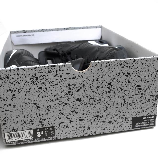 ○ナイキ NIKE 天然皮革 ハイカットスニーカー 384664-020 Air Jordan 6 Black Cat エアジョーダン6 ブラックキャット メンズ 【中 中古_8