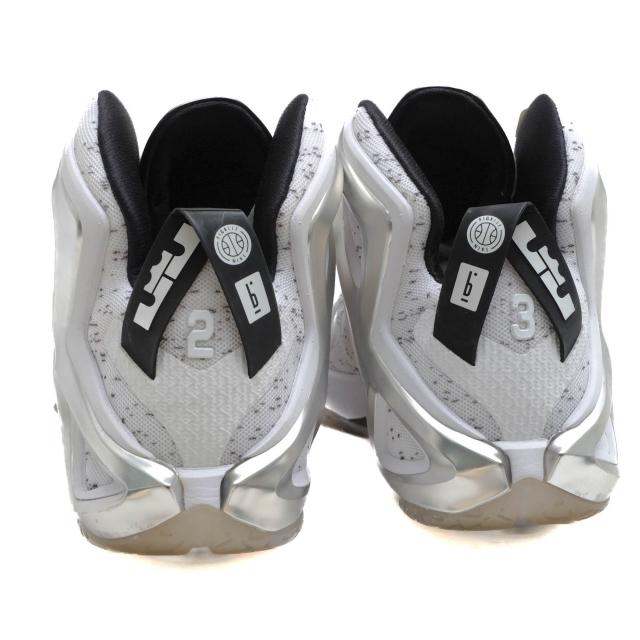 ○ナイキ NIKE Pigalle ピガール ハイカットスニーカー 806951-100 LeBron 12 Elite SP White/Pure Platinum レブロン フライニッ 中古_3