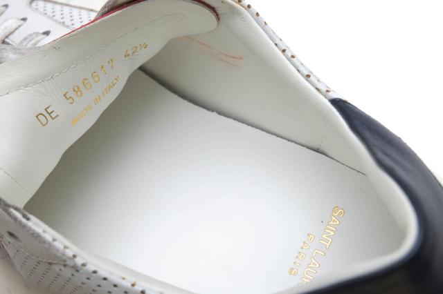 ○サンローラン YVES SAINT LAURENT 牛革 カーフ ローカットスニーカー 586617 1JZ20 9960 Court Classic Sl/10 Low-top Sneakers 中古_6