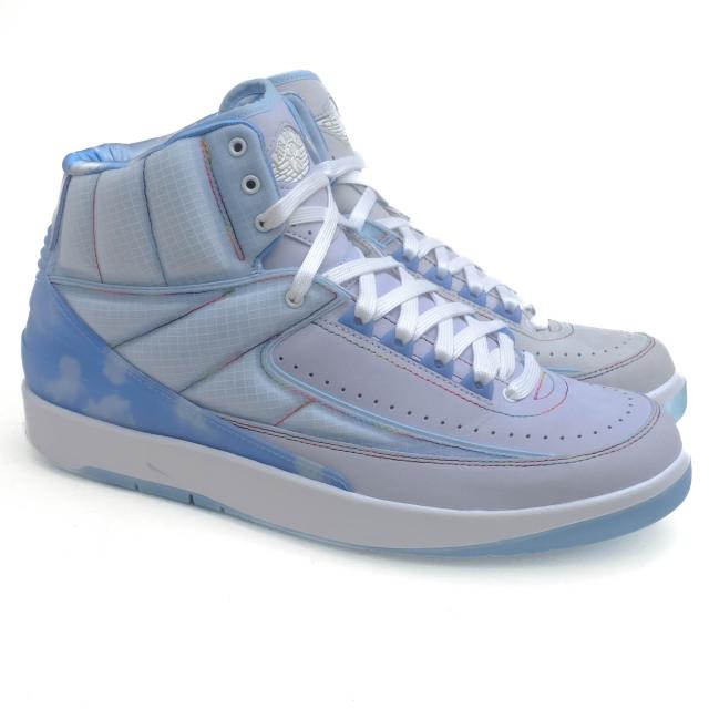 ○ナイキ NIKE J Balvin ハイカットスニーカー Air Jordan 2 Retro SP Celestine Blue White メンズ 【中古】 中古_1
