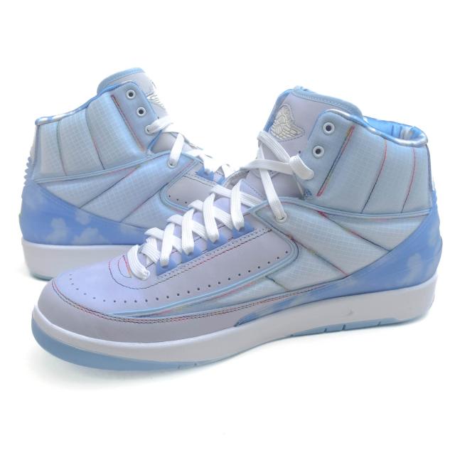 ○ナイキ NIKE J Balvin ハイカットスニーカー Air Jordan 2 Retro SP Celestine Blue White メンズ 【中古】 中古_2