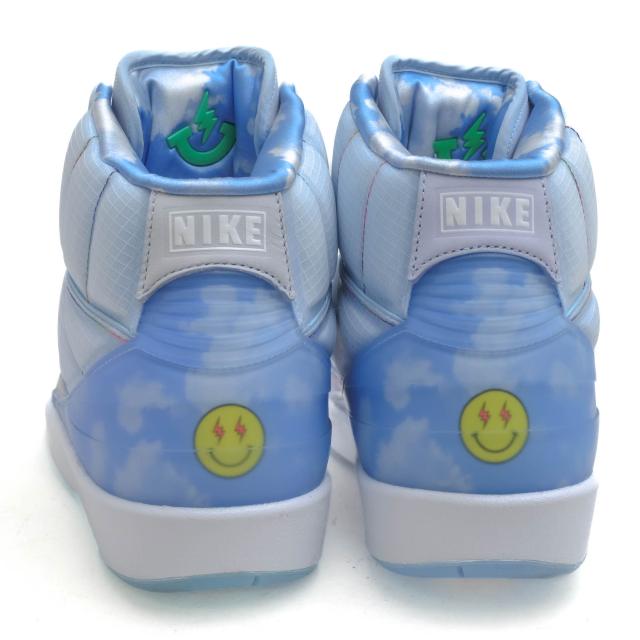 ○ナイキ NIKE J Balvin ハイカットスニーカー Air Jordan 2 Retro SP Celestine Blue White メンズ 【中古】 中古_3