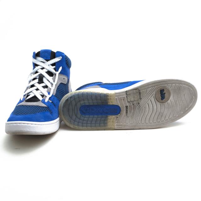 ○コーチ COACH 牛革 ハイカットスニーカー C7087 Citysole High Top Sneaker メンズ 【中古】 中古