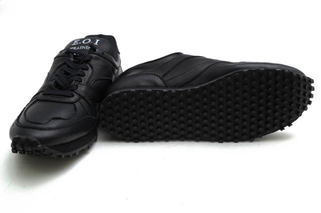 ○ミスターオリーブ MR.OLIVE 牛革 ローカットスニーカー ME1001 E.O.I WATER PROOF LEATHER ALL SHIRINK BRITISH TRAINER SNEAKER 中古_5