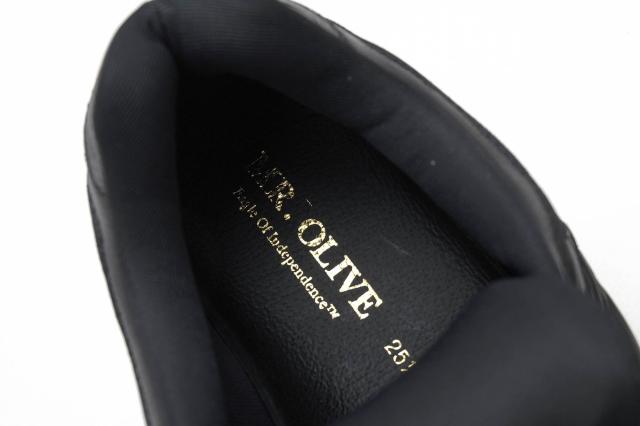 ○ミスターオリーブ MR.OLIVE 牛革 ローカットスニーカー ME1001 E.O.I WATER PROOF LEATHER ALL SHIRINK BRITISH TRAINER SNEAKER 中古_6