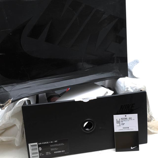 ○ナイキ NIKE リカルドティッシ RICCARDO TISCI ハイカットスニーカー AQ3366-001 AIR FORCE 1 HI RT エアフォース 1 ハイ メンズ 中古_7