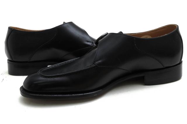 ○ブルックスブラザーズ Brooks Brothers 牛革 ビジネスシューズ 704176 BB1005 レザーソール モンクストラップ Uチップ グッドイ 中古