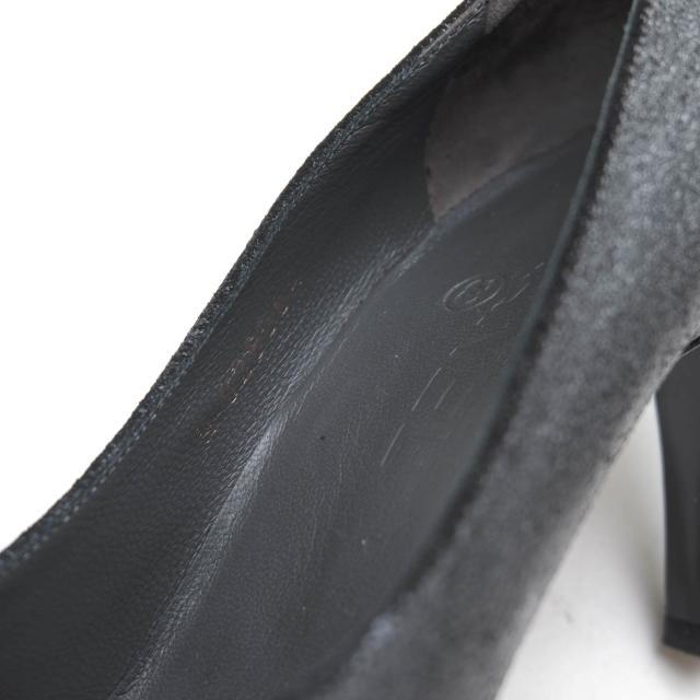 ○シャネル CHANEL 牛革 カーフ パンプス G28064 ココマーク