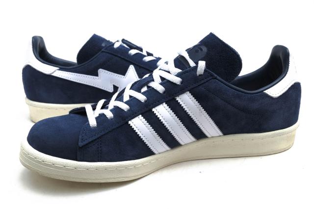 ○アディダス adidas A BATHING APE Originals ローカットスニーカー ID4770 Campus 80s College Navy スリーストライプス メンズ 中古_2
