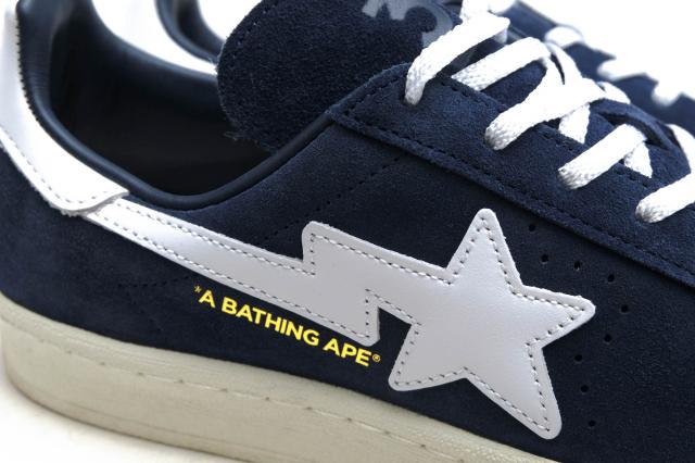 ○アディダス adidas A BATHING APE Originals ローカットスニーカー ID4770 Campus 80s College Navy スリーストライプス メンズ 中古_5