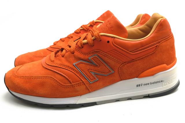 ○ニューバランス NEW BALANCE Concepts アメリカ産ピッグスキンスウェード 豚革 スムースレザー 牛革 ローカットスニーカー M997T 中古