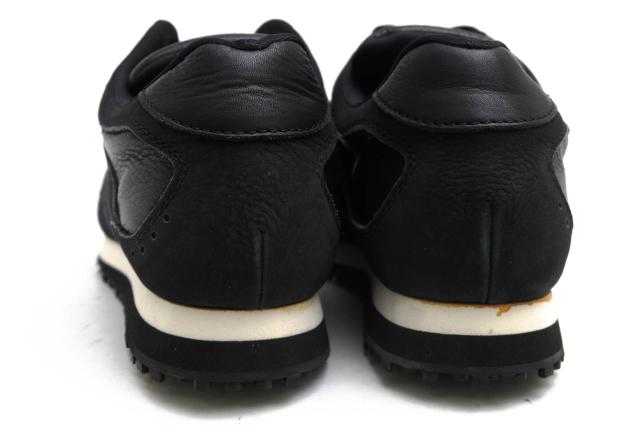 ○ミスターオリーブ MR.OLIVE WPシュリンクレザー 牛革 ヌバック ローカットスニーカー ME1002 COMBI BRITISH TRAINER SNEAKERS WA 中古