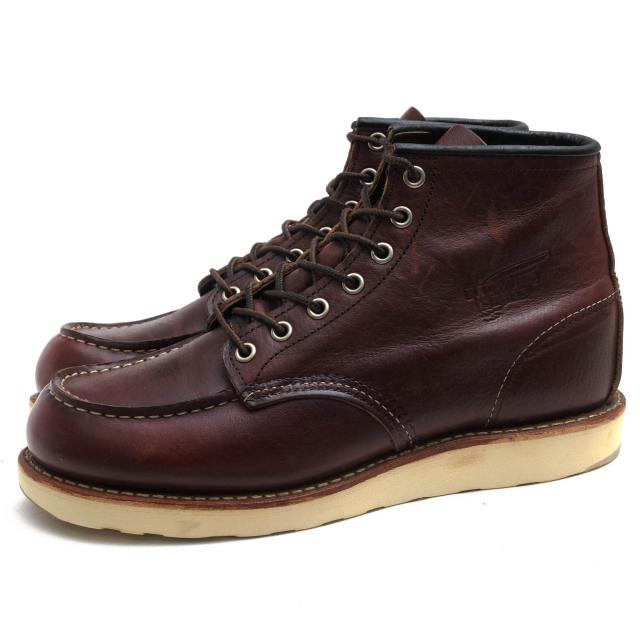 ○レッドウィング RED WING BRIAR OIL SLICK LEATHER ブリリアオイルスリックレザー 牛革 ワークブーツ 8138 6inch CLASSIC MOC TO 中古の通販は 19,772円