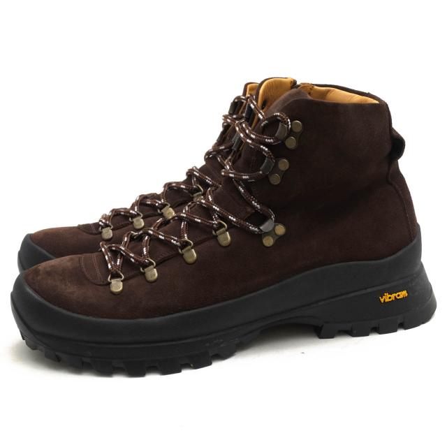 ○ヒロシツボウチ HIROSHI TSUBOUCHI 牛革 カーフ マウンテンブーツ 0740 サイドジップ Vibramソール メンズ 【中古】 中古