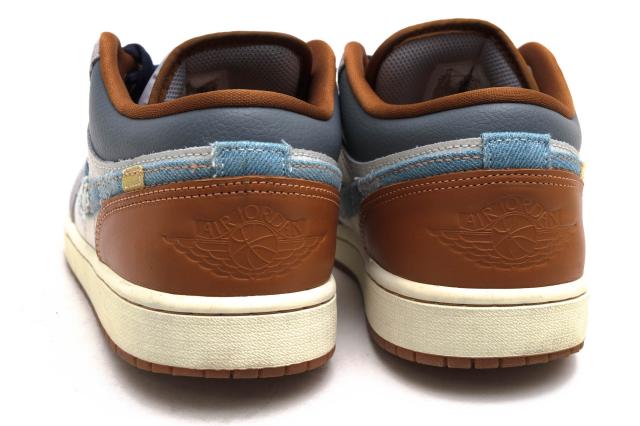 ○ナイキ NIKE ローカットスニーカー FZ5042-041 AIR JORDAN 1 LOW SE Phantom Repaired Denim Swoosh エアジョーダン 定番 デニ 中古