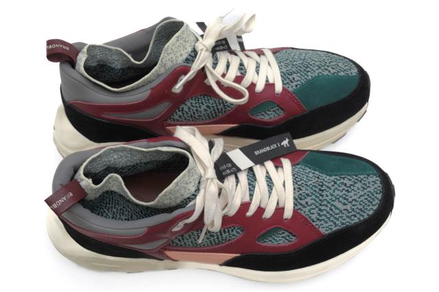 ○ブランドブラック BRANDBLACK MAISON KITSUNE メゾン キツネ コラボモデル ローカットスニーカー KWA-38520 The AURA Vibramソー 中古_4