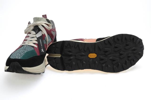 ○ブランドブラック BRANDBLACK MAISON KITSUNE メゾン キツネ コラボモデル ローカットスニーカー KWA-38520 The AURA Vibramソー 中古_6