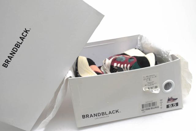 ○ブランドブラック BRANDBLACK MAISON KITSUNE メゾン キツネ コラボモデル ローカットスニーカー KWA-38520 The AURA Vibramソー 中古_8