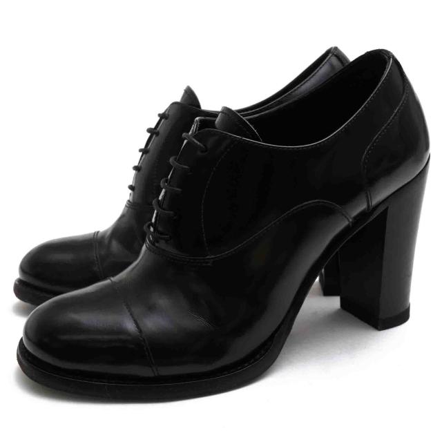 ○チャーチ Church's 牛革 カーフ パンプス DE0063 CONSUL HEEL コンサル キャップトゥ ハイヒール レディース 【中古】 中古