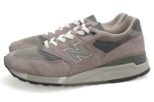 ○ニューバランス NEW BALANCE ピッグスエード ローカットスニーカー M998GY ABZORB メンズ 【中古】 中古