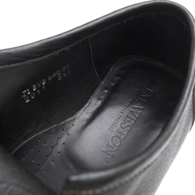 ○ジェイエムウエストン J.M.WESTON 牛革 カーフ ビジネスシューズ 640 demi bottillon sur semelle souple en gomme モックトゥ   中古