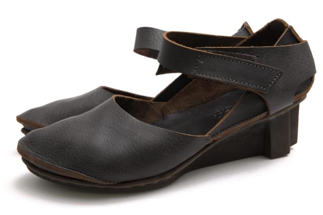 ○トリッペン trippen WAW Leather モミ加工牛革 パンプス Edel f シボ革 シュリンクレザー ウェッジソール レディース 【中古】 中古