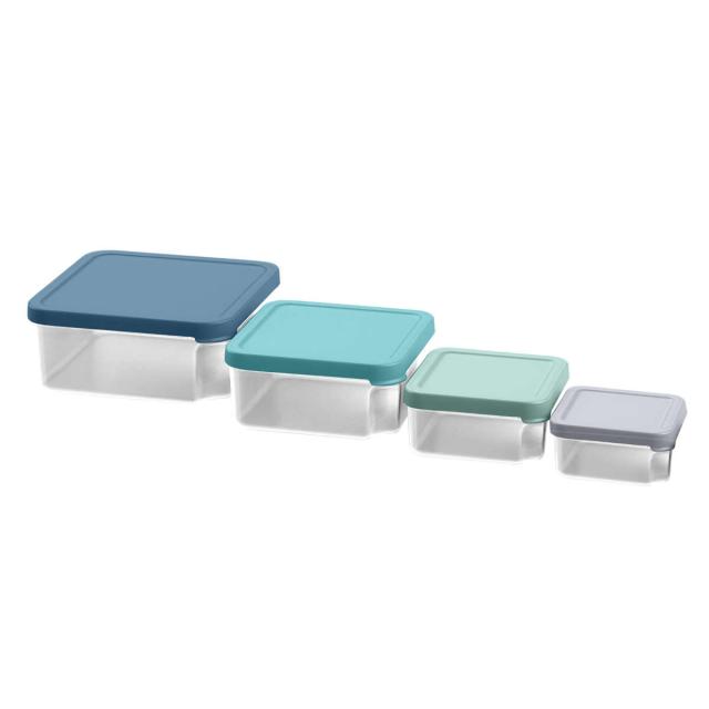 保存容器 フレームストレージ 4個セット Abode Homewares （ アボードホームウェア プラスチック 密閉 食洗機対応 電子レンジ対応 密閉容器 プラスチック容器 食品保存容器 保存 容器 食品保存 常備菜 ）