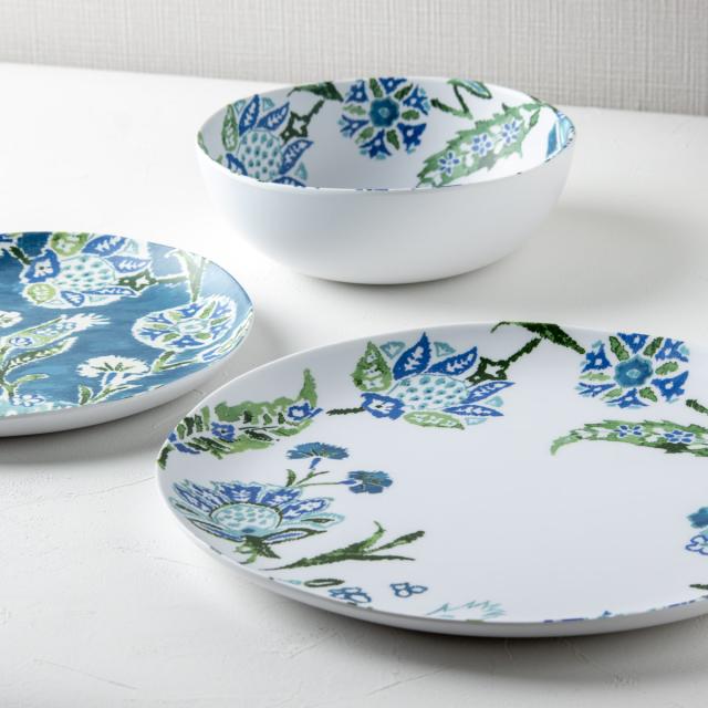 花柄の大皿➕ボウル4個➕ボウル5個➕箸5個 6色から選べる、花形のおしゃれなボウル。
