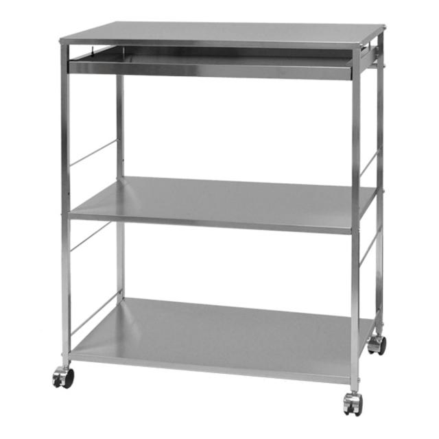 キッチンワゴン ステンレス作業台ワゴン引き出し付 幅73.5cm