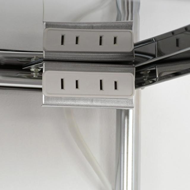 レンジ台 ステンレスレンジラック ミドル 3分別ペール 2個口 （ キャスター付き 2口コンセント付き ゴミ箱 レンジラック レンジ上ラック キッチンラック 食器棚 キッチンワゴン キッチンストッカー 日本製 60幅 スライド 家電ラック ）の通販は